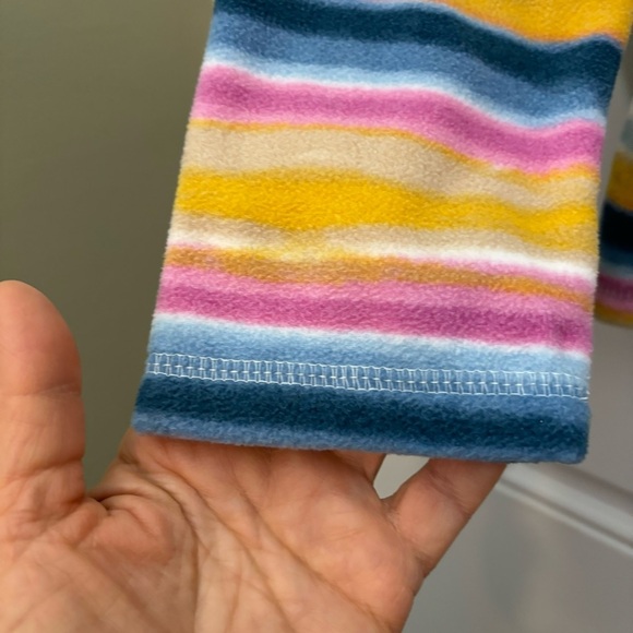 ❤️2/$15 or 3/$21❤️NWT Eddie Bauer Striped 1/4 Zipped Pullover Fleece, Size M - Picture 3 of 11